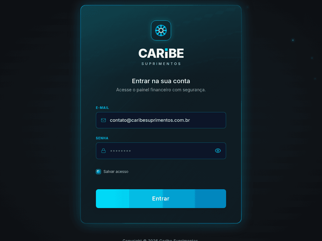 Caribe — Gestão Financeira